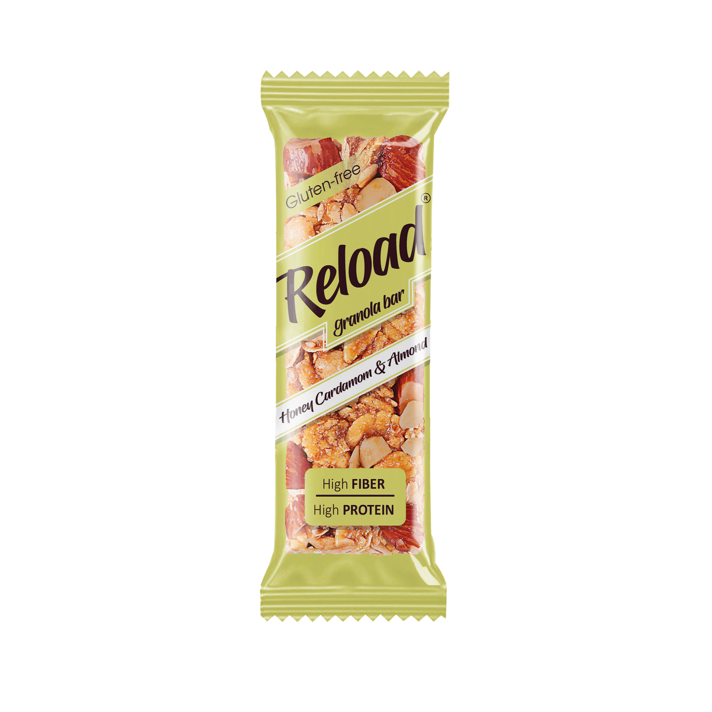 Granola Bar Honey Cardamom & Almond – Box (6 Bars)