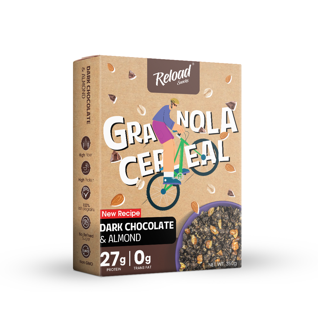 Reload Dark Chocolate & Almonds Granola Cereal - 350g
