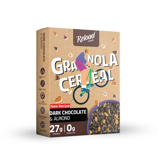 Reload Dark Chocolate & Almonds Granola Cereal - 350g