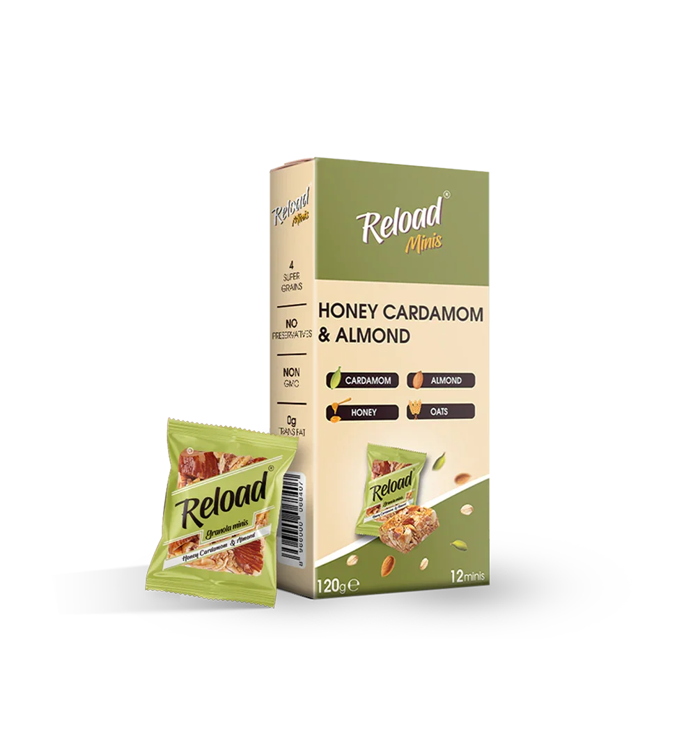 Granola Minis Honey Cardamom & Almond Box (12 Minis) – Pakistan’s Number 1 Granola Bar